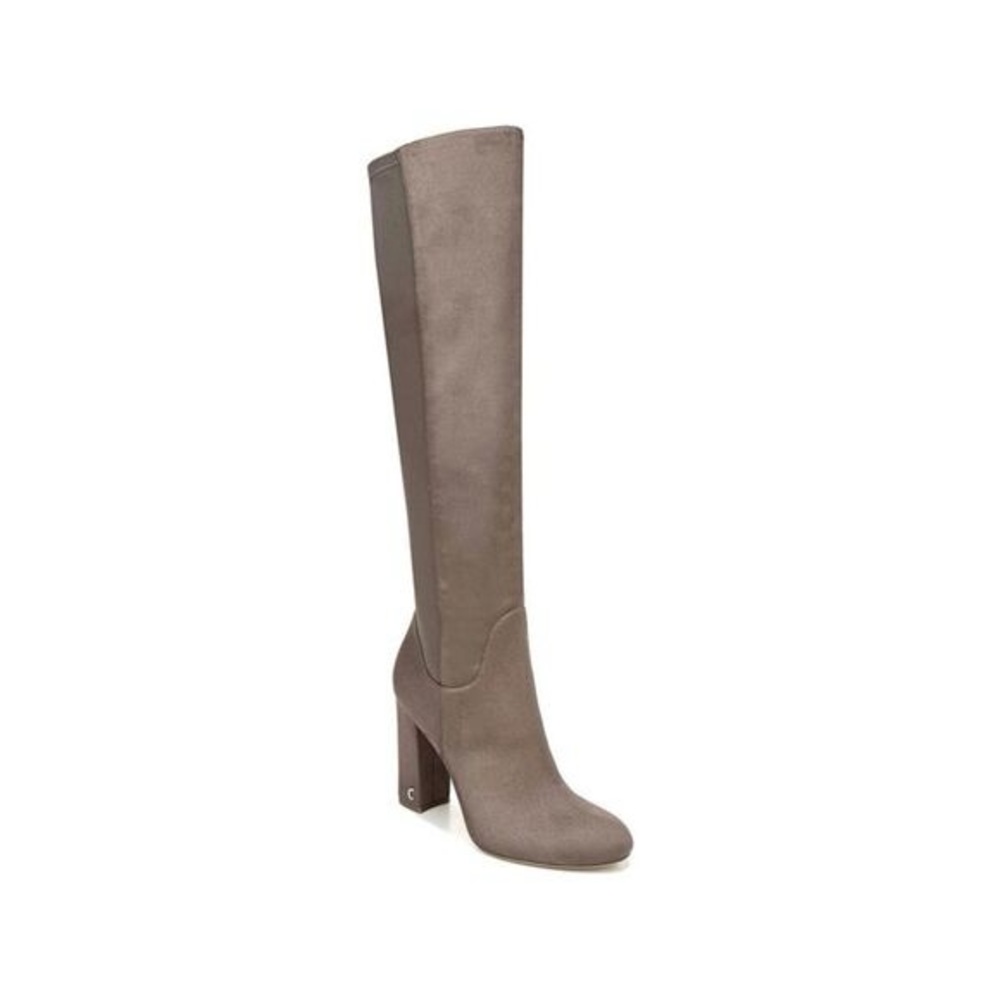 Sam Edelman Clairmont Tan Heeled Boots with Chunky Heel